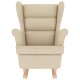 Sonata Scaun balansoar, crem, 74x90x102 cm, material textil