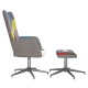 Sonata Scaun de relaxare cu taburet, textil, petice