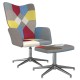 Sonata Scaun de relaxare cu taburet, textil, petice