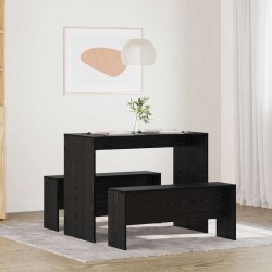 Sonata H Трапезен комплект 2 pcs Черен дъб 97 x 47 x 75 см - Seturi mese și scaune
