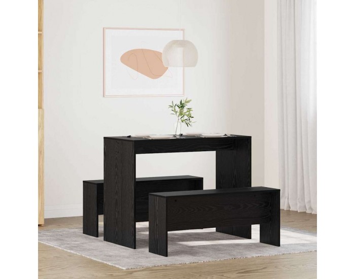 Sonata H Трапезен комплект 2 pcs Черен дъб 97 x 47 x 75 см