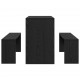Sonata H Трапезен комплект 2 pcs Черен дъб 97 x 47 x 75 см