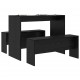 Sonata H Трапезен комплект 2 pcs Черен дъб 97 x 47 x 75 см