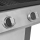 Sonata Grătar de Barbecue pe Gaz Argintiu Oțel cu furtun metalic