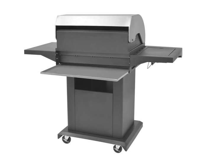 Sonata Grătar de Barbecue pe Gaz Argintiu Oțel cu furtun metalic