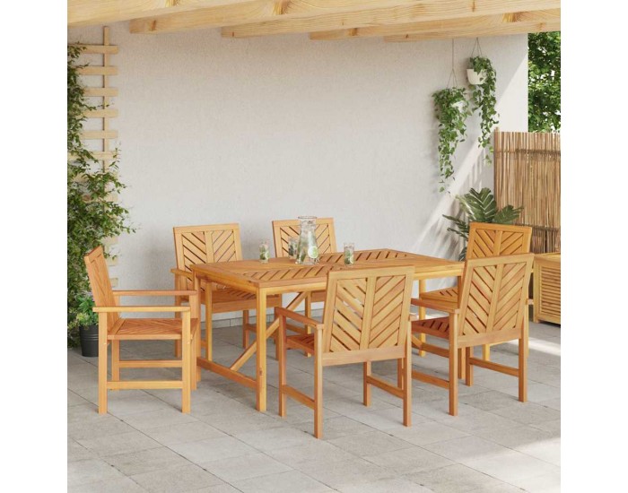 Sonata H Градински столове за хранене 6 pcs Кафяво 59 x 62.5 x 89 см