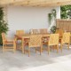 Sonata Scaun de sufragerie 8 buc. natural Lemn Solid de Acacia