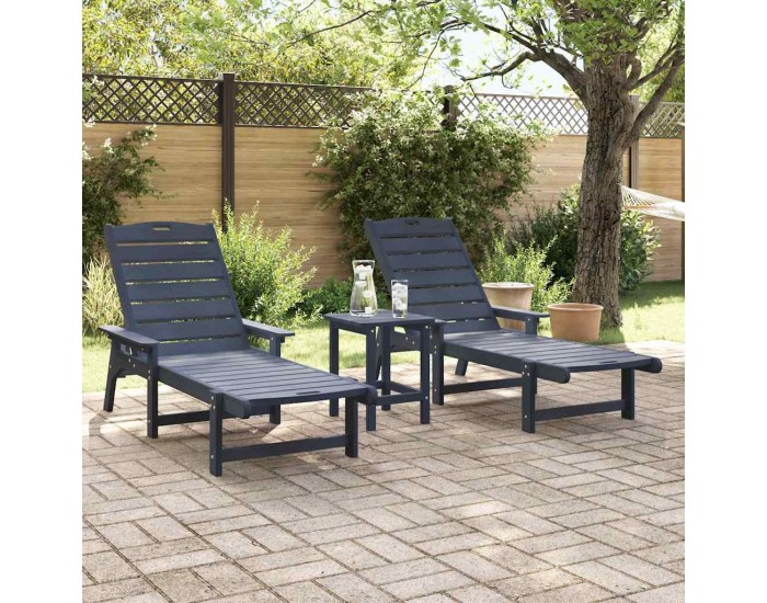 Sonata H Градински мебели за отдих 2 pcs Нейви 53 x 195.5 x 30 см