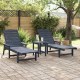 Sonata H Градински мебели за отдих 2 pcs Нейви 53 x 195.5 x 30 см