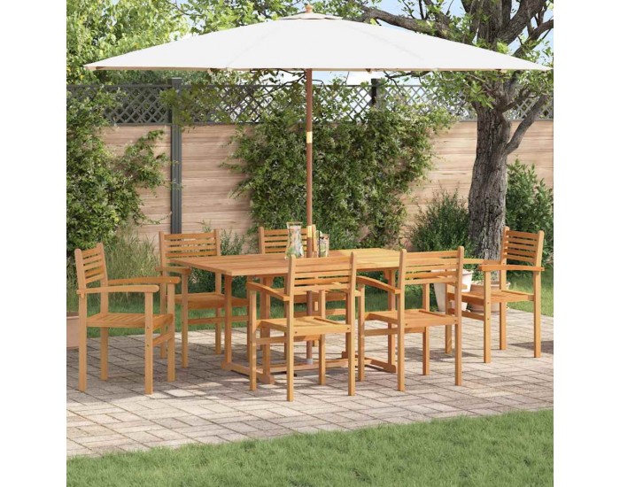 Sonata H Струпваеми градински столове 6 pcs Кафяво 55.5 x 55.5 x 90 см