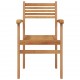Sonata H Струпваеми градински столове 6 pcs Кафяво 55.5 x 55.5 x 90 см