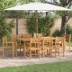 Sonata H Струпваеми градински столове 8 pcs Кафяво 55.5 x 55.5 x 90 см