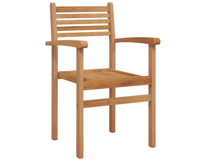 Sonata H Струпваеми градински столове 8 pcs Кафяво 55.5 x 55.5 x 90 см