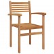 Sonata H Струпваеми градински столове 8 pcs Кафяво 55.5 x 55.5 x 90 см
