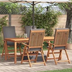 Sonata H Градински стол с възглавница 4 pcs Кафяво 57 x 71.5 x 104см - Scaune de grădină