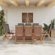 Sonata H Градински стол с възглавница 8 pcs Кафяво 57 x 71.5 x 104см