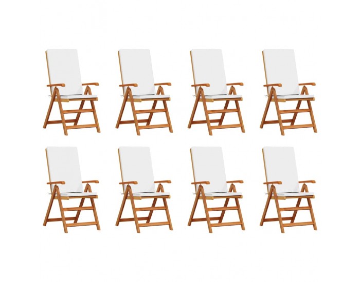 Sonata H Градински стол с възглавница 8 pcs Кафяво 57 x 71.5 x 104см