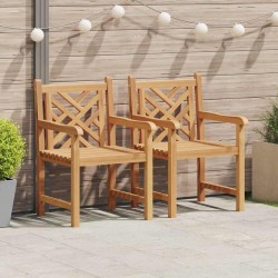 Sonata H Градински столове 2 pcs Кафяво 58 x 60 x 90 см - Scaune de grădină