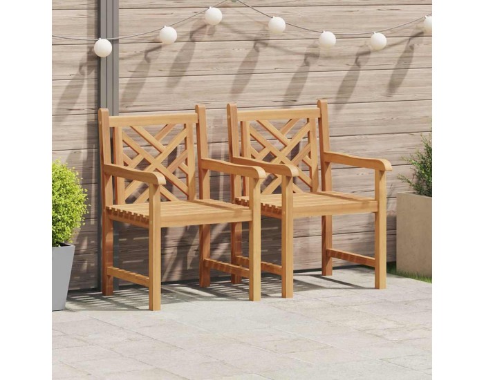 Sonata H Градински столове 2 pcs Кафяво 58 x 60 x 90 см