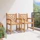 Sonata H Градински столове 2 pcs Кафяво 58 x 60 x 90 см