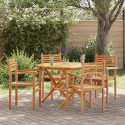 Sonata H Струпваеми градински столове 4 pcs Кафяво 55.5 x 55.5 x 90 см - Scaune de grădină