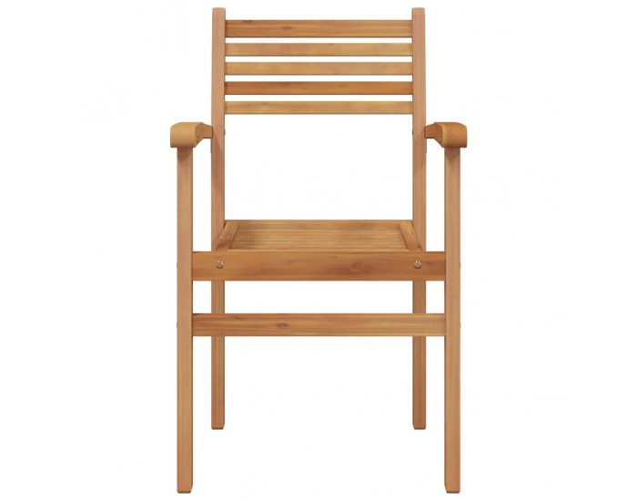 Sonata H Струпваеми градински столове 4 pcs Кафяво 55.5 x 55.5 x 90 см