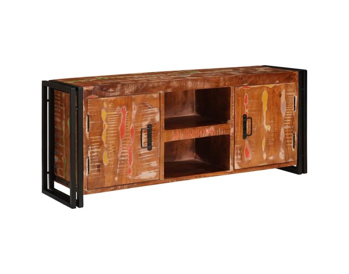 Sonata Cabinet TV Multicolour 120 x 33 x 50 cm Lemn masiv reciclat