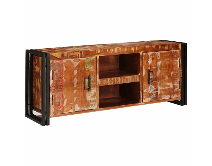 Sonata Cabinet TV Multicolour 120 x 33 x 50 cm Lemn masiv reciclat