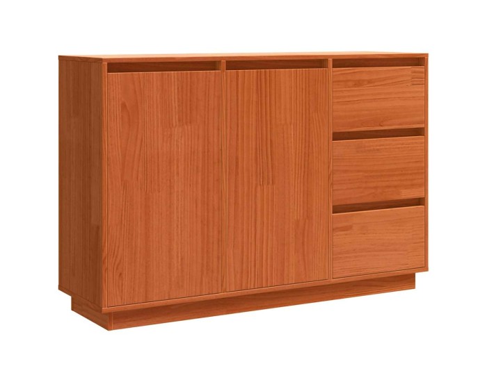 Sonata Bufet Stejar închis 111 x 34 x 75 cm Lemn de pin masiv
