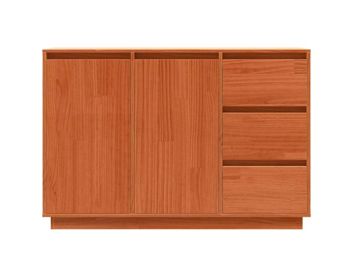 Sonata Bufet Stejar închis 111 x 34 x 75 cm Lemn de pin masiv
