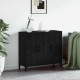Sonata H Служебен шкаф Черно 90 x 34 x 80 см Инженерно дърво