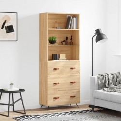 Sonata H Висок шкаф, дъб сонома, 69,5x34x180 см, инженерно дърво - Corpuri, vitrine, biblioteci modulare