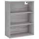 Sonata Dulap înalt, gri sonoma, 69,5x34x180 cm, lemn compozit