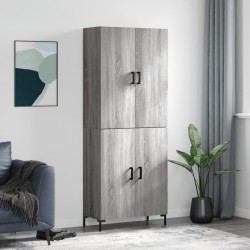 Sonata H Висок шкаф, сив сонома, 69,5x34x180 см, инженерно дърво - Corpuri, vitrine, biblioteci modulare