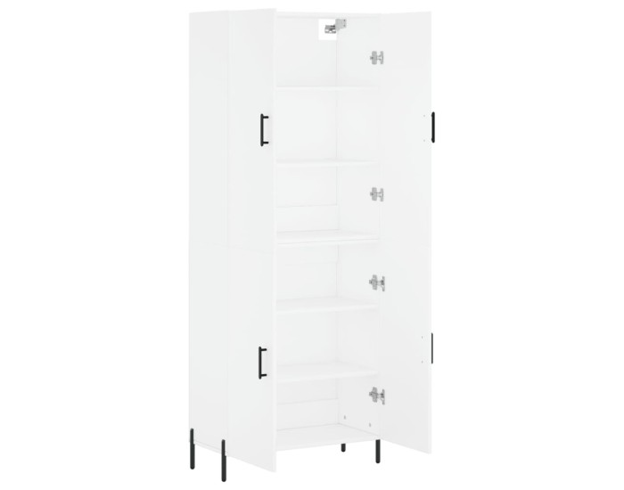 Sonata Dulap înalt, alb, 69,5x34x180 cm, lemn compozit