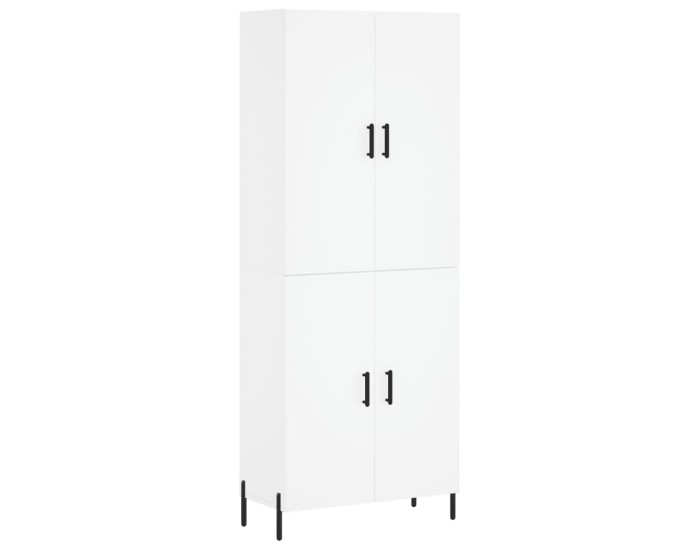 Sonata Dulap înalt, alb, 69,5x34x180 cm, lemn compozit