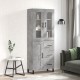 Sonata Dulap înalt, gri beton, 69,5x34x180, lemn compozit