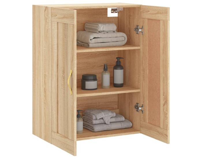 Sonata Dulap TV pe perete stejar sonoma, 69,5x34x90 cm, lemn prelucrat