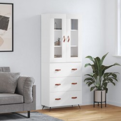 Sonata H Висок шкаф, бял, 69,5x34x180 см, инженерно дърво - Corpuri, vitrine, biblioteci modulare