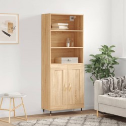 Sonata H Висок шкаф, дъб сонома, 69,5x34x180 см, инженерно дърво - Corpuri, vitrine, biblioteci modulare