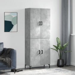 Sonata H Висок шкаф, бетонно сив, 69,5x34x180 см, инженерно дърво - Corpuri, vitrine, biblioteci modulare