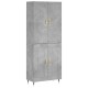 Sonata Dulap înalt, gri beton, 69,5x34x180, lemn compozit