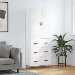 Sonata H Висок шкаф, бял, 69,5x34x180 см, инженерно дърво - Corpuri, vitrine, biblioteci modulare