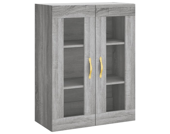 Sonata Dulap înalt, gri sonoma, 69,5x34x180 cm, lemn compozit