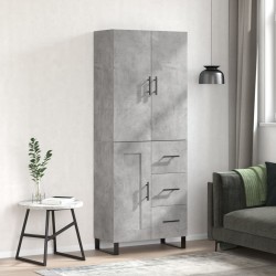 Sonata H Висок шкаф, бетонно сив, 69,5x34x180 см, инженерно дърво - Corpuri, vitrine, biblioteci modulare