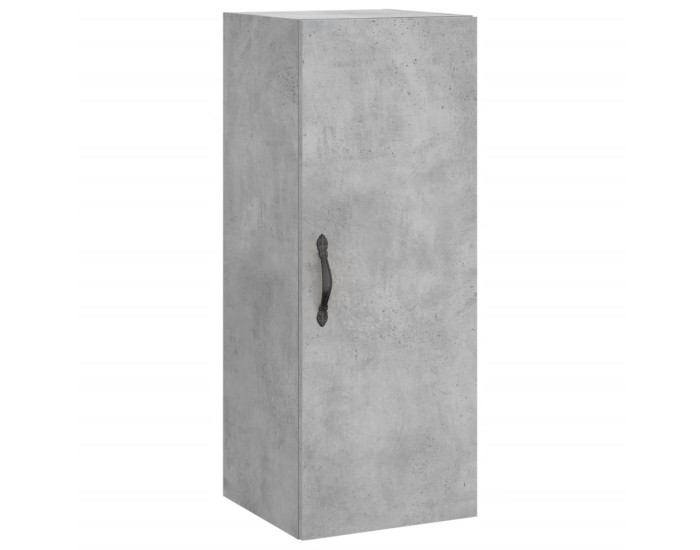Sonata Dulap înalt, gri beton, 34,5x34x180 cm, lemn prelucrat