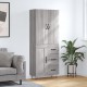 Sonata Dulap înalt, gri sonoma, 69,5x34x180 cm, lemn compozit