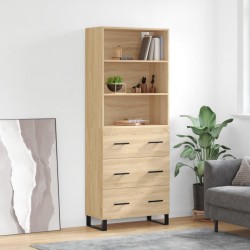 Sonata H Висок шкаф, дъб сонома, 69,5x34x180 см, инженерно дърво - Corpuri, vitrine, biblioteci modulare