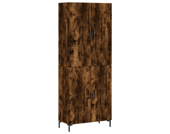 Sonata H Висок шкаф, опушен дъб, 69,5x34x180 см, инженерно дърво