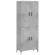 Sonata Dulap înalt, gri beton, 69,5x34x180, lemn compozit